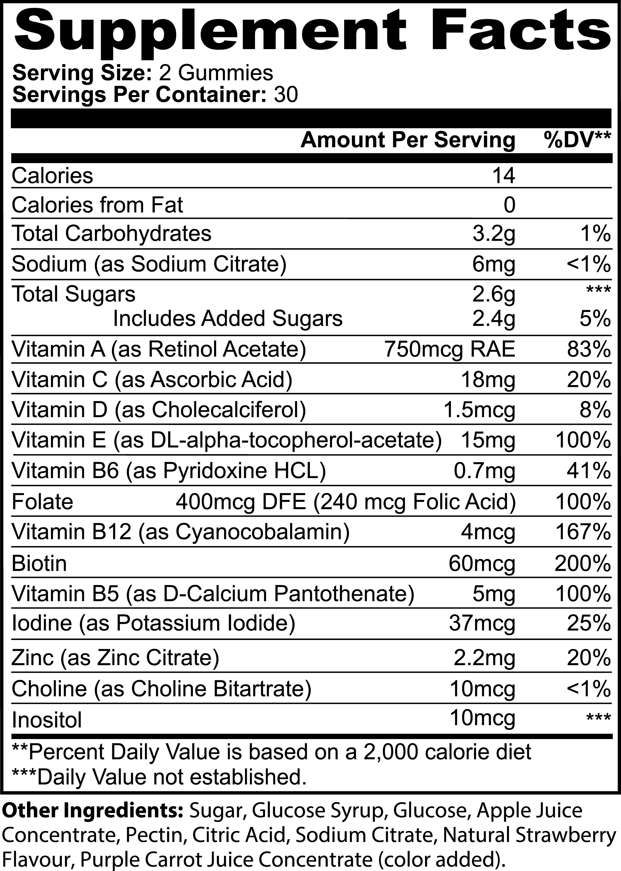 Multivitamin Bear Gummies (Adult) picture