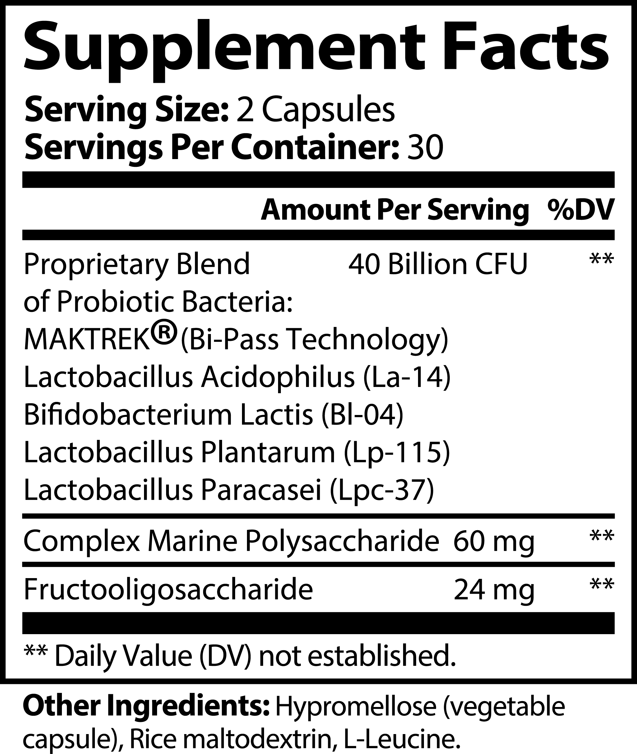 Probiotic 40 Billion with Prebiotics picture