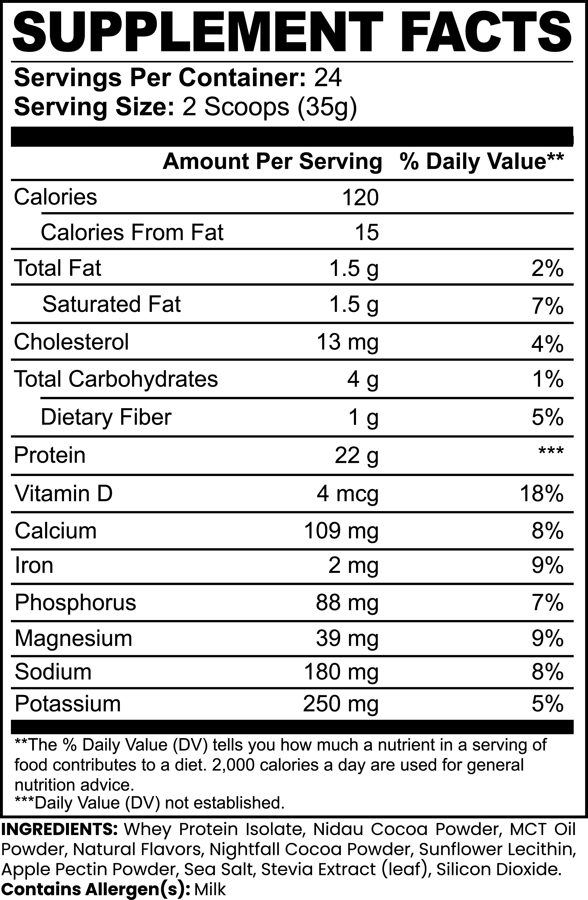 Advanced 100% Whey Protein Isolate (Chocolate) picture