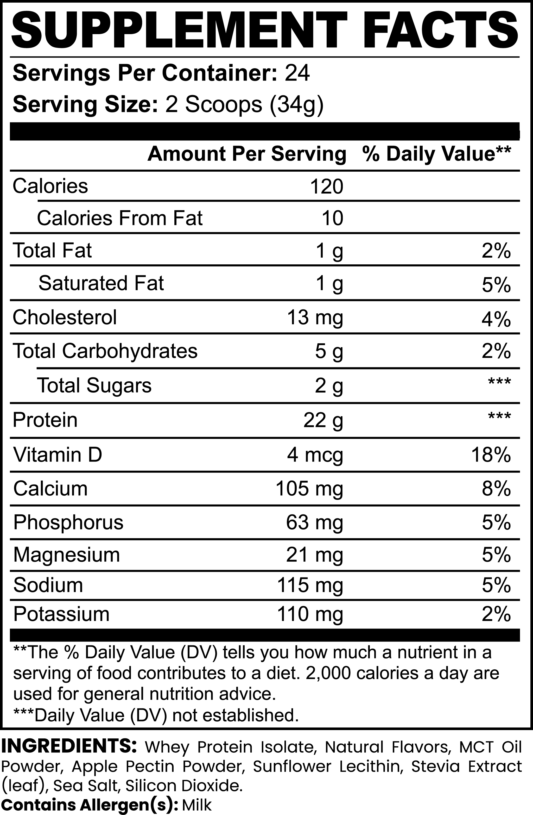 Advanced 100% Whey Protein Isolate (Vanilla) picture