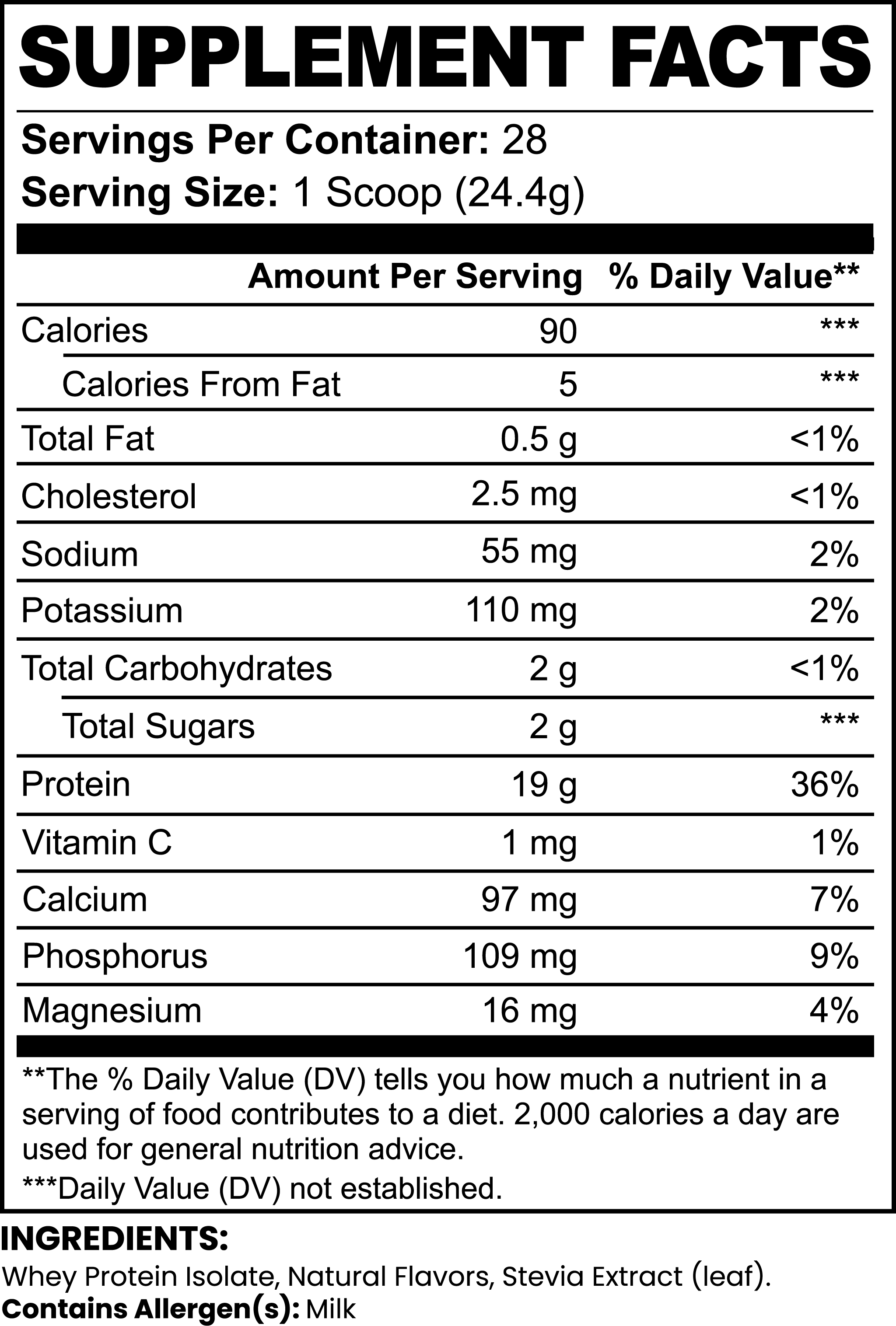 Pure3 100% Whey Protein Isolate (Vanilla) picture